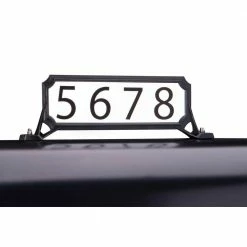 Architectural Mailboxes Manhattan Address Plaque Black -GlideRite Sales Store architectural mailboxes address plaques 3460b 10 1f 1000