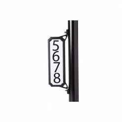 Architectural Mailboxes Manhattan Address Plaque Black -GlideRite Sales Store architectural mailboxes address plaques 3460b 10 4f 1000