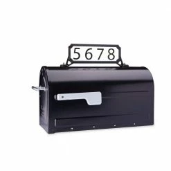 Architectural Mailboxes Manhattan Address Plaque Black