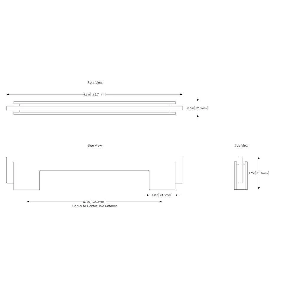 Architectural Mailboxes Kaufmann 5 in. Antique Copper Cabinet Pull 7 Architectural Mailboxes Kaufmann 5 in. Antique Copper Cabinet Pull - Image 5
