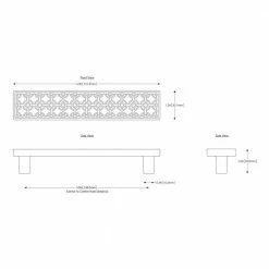 Architectural Mailboxes Luxfer 5 in. Antique Pewter Cabinet Pull -GlideRite Sales Store architectural mailboxes drawer pulls 4702128apa c3 1000