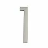 Architectural Mailboxes Frank Lloyd Wright Collection 4 in. Wright Satin Nickel Floating House Number 1 -GlideRite Sales Store architectural mailboxes house numbers 3584sn 1 64 1000