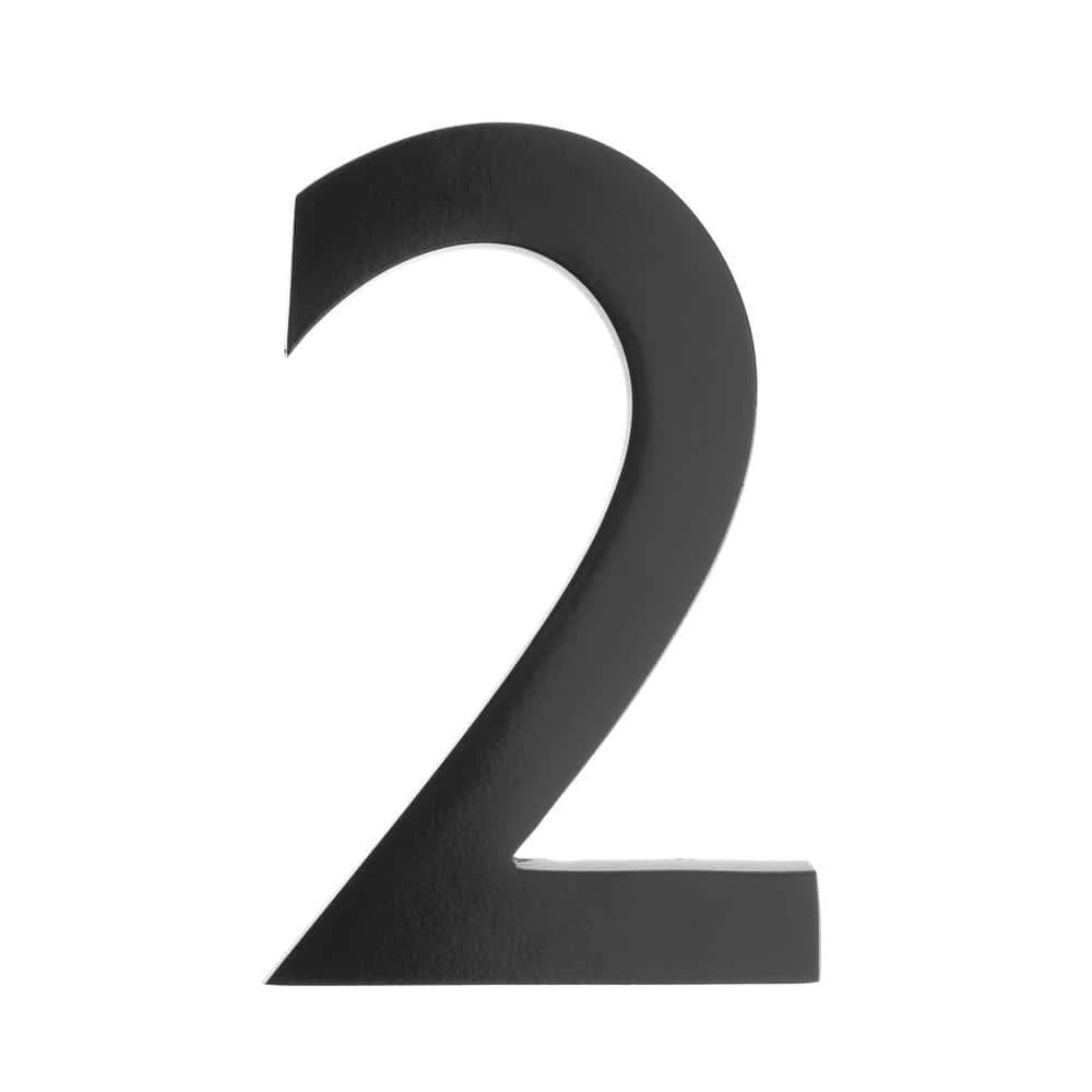 Architectural Mailboxes 5 in. Black Floating House Number 2 3 Architectural Mailboxes 5 in. Black Floating House Number 2