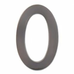 Architectural Mailboxes 5 in. Dark Aged Copper Floating House Number 0