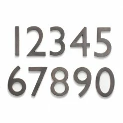 Architectural Mailboxes 5 in. Dark Aged Copper Floating House Number 0 -GlideRite Sales Store architectural mailboxes house numbers 3585dc 0 d4 1000