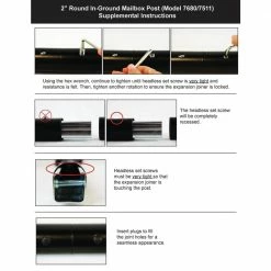 Architectural Mailboxes Coolidge 2 in. Dia In-Ground Steel Mailbox Post Black -GlideRite Sales Store architectural mailboxes mailbox posts stands 7511b 10 76 1000