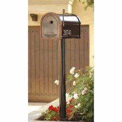 Architectural Mailboxes Pacifica In-Ground Steel Mailbox Post Black -GlideRite Sales Store architectural mailboxes mailbox posts stands 7516b 10 31 1000