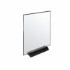 Azar Displays 8.5 in. x 11 in. Acrylic Sign Holder on Weighted Black Base (Pack of 2)