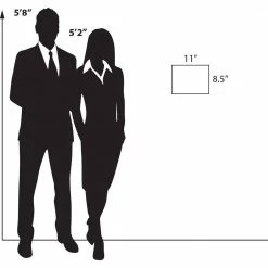 Azar Displays 11 in. W x 8.5 in. H Acrylic Clear Wall U-Frame with Adhesive Tape (10-Pack) -GlideRite Sales Store azar displays address plaques 122022 44 1000