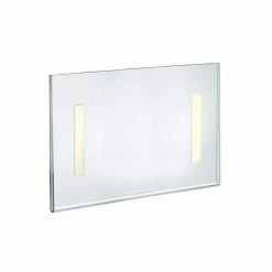 Azar Displays 11 in. W x 8.5 in. H Acrylic Clear Wall U-Frame with Adhesive Tape (10-Pack)