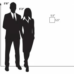 Azar Displays 5.5 in. x 5.5 in. Acrylic Clear Wall U Frame with Adhesive Tape (10-Pack) -GlideRite Sales Store azar displays address plaques 122029 44 1000