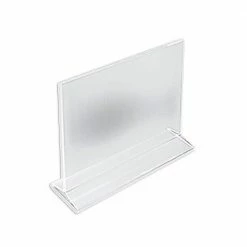 Azar Displays 11 in. x 8.5 in. Horizontal Top Load Acrylic Sign Holder (10-Pack)