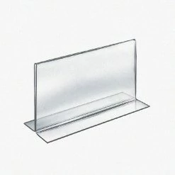Azar Displays 8.5 in. W x 5.5 in. H Double-Foot 2-Sided Sign Holder (10-Pack)