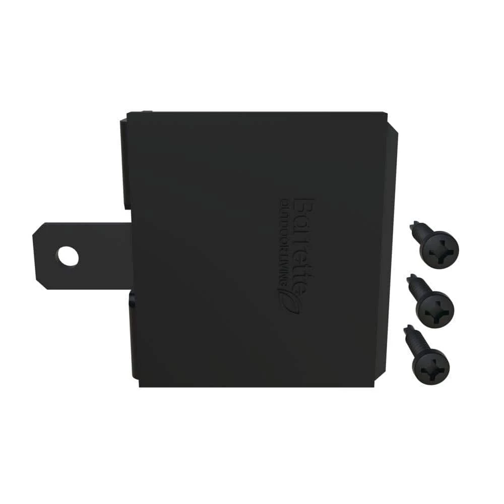 Barrette Outdoor Living 0.625 in. x 1.75 in. x 2.625 in. Black Steel Fence Gate Stop 3 Barrette Outdoor Living 0.625 in. x 1.75 in. x 2.625 in. Black Steel Fence Gate Stop