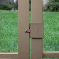 Barrette Outdoor Living 2.625 in. x 0.625 in. x 1.75 in. Steel Light Bronze Gate Stop -GlideRite Sales Store barrette outdoor living fence gate accessories 73025510 31 1000