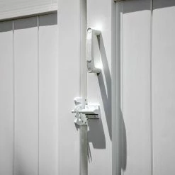 Barrette Outdoor Living 6.562 in. x 1.125 in. x 2.25 in. Nylon/Stainless Steel White EZ Grip Gate Handle -GlideRite Sales Store barrette outdoor living fence gate handles 73004735 31 1000