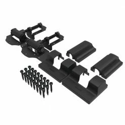 Barrette Outdoor Living 8.937 in. x 5 in. Heavy Duty Modern Gate Hinge Pair - SS -GlideRite Sales Store barrette outdoor living fence gate hinges 73014253 4f 1000