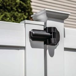 Barrette Outdoor Living 8.937 in. x 5 in. Heavy Duty Black Contemporary Gate Hinge (2-Pack) 10 Barrette Outdoor Living 8.937 in. x 5 in. Heavy Duty Black Contemporary Gate Hinge (2-Pack) -GlideRite Sales Store barrette outdoor living fence gate hinges 73014300 1f 1000