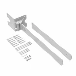 Barrette Outdoor Living 22.375 in. x 4.25 in. White Drive Gate Strap Hinge -GlideRite Sales Store barrette outdoor living fence gate hinges 73014323 4f 1000
