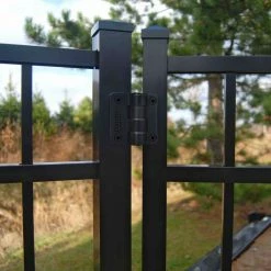Barrette Outdoor Living 2.875 in. x 3.25 in. Black Compact Butterfly Hinge Kit (2-Pack) -GlideRite Sales Store barrette outdoor living fence gate hinges 73024441 31 1000