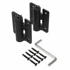Barrette Outdoor Living 2.875 in. x 3.25 in. Black Compact Butterfly Hinge Kit (2-Pack) -GlideRite Sales Store barrette outdoor living fence gate hinges 73024441 4f 1000