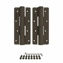 Barrette Outdoor Living 3.125 in. x 7.187 in. Aluminum Light Bronze Heavy-Duty Butterfly Hinge (2-Pack)