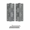 Barrette Outdoor Living 3.125 in. x 7.187 in. Aluminum Gray Heavy-Duty Butterfly Hinge (2-Pack) -GlideRite Sales Store barrette outdoor living fence gate hinges 73024460 64 1000