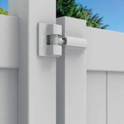Barrette Outdoor Living 8.937 in. x 5 in. White Heavy-Duty Stainless Steel Modern Hinge Wrap 9 Barrette Outdoor Living 8.937 in. x 5 in. White Heavy-Duty Stainless Steel Modern Hinge Wrap -GlideRite Sales Store barrette outdoor living fence gate hinges 73025522 31 1000
