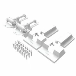 Barrette Outdoor Living 8.937 in. x 5 in. White Heavy-Duty Stainless Steel Modern Hinge Wrap 8 Barrette Outdoor Living 8.937 in. x 5 in. White Heavy-Duty Stainless Steel Modern Hinge Wrap -GlideRite Sales Store barrette outdoor living fence gate hinges 73025522 4f 1000