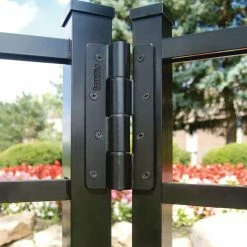 Barrette Outdoor Living 3.125 in. x 7.187 in. Aluminum Black Heavy-Duty Butterfly Hinge (2-Pack) -GlideRite Sales Store barrette outdoor living fence gate hinges 73025668 31 1000