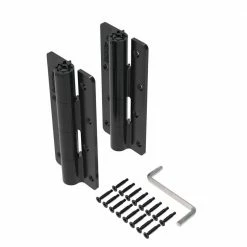 Barrette Outdoor Living 3.125 in. x 7.187 in. Aluminum Black Heavy-Duty Butterfly Hinge (2-Pack) -GlideRite Sales Store barrette outdoor living fence gate hinges 73025668 4f 1000