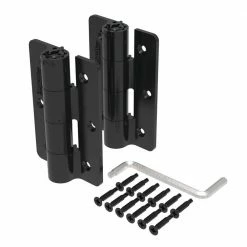 Barrette Outdoor Living 3.125 in. x 4.875 in. Aluminum Black Standard Butterfly Hinge (2-Pack) -GlideRite Sales Store barrette outdoor living fence gate hinges 73025681 4f 1000