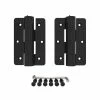 Barrette Outdoor Living 3.125 in. x 4.875 in. Aluminum Black Standard Butterfly Hinge (2-Pack) -GlideRite Sales Store barrette outdoor living fence gate hinges 73025681 64 1000