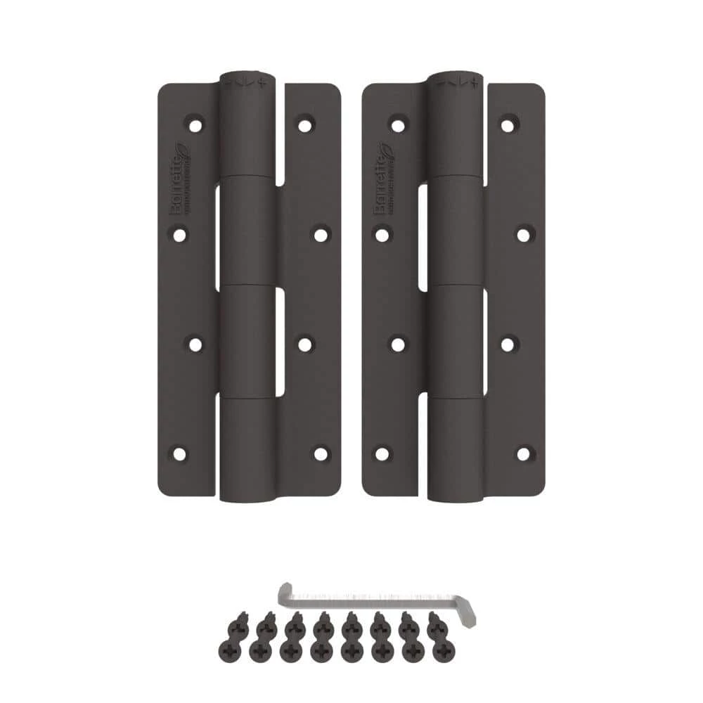 Barrette Outdoor Living 3.125 in. x 7.187 in. Matte Bronze Aluminum Heavy-Duty Butterfly Hinge (2-Pack) 3 Barrette Outdoor Living 3.125 in. x 7.187 in. Matte Bronze Aluminum Heavy-Duty Butterfly Hinge (2-Pack)