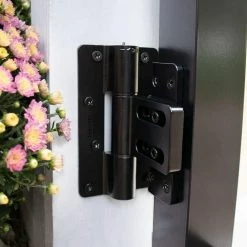 Barrette Outdoor Living 3.125 in. x 5.5 in. Black Aluminum Flush Mount Butterfly Hinge -GlideRite Sales Store barrette outdoor living fence gate hinges 73044983 31 1000