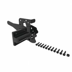Barrette Outdoor Living 7.75 in. x 4 in. Heavy-Duty Black Stainless Steel Fence Gate Latch -GlideRite Sales Store barrette outdoor living fence gate latches slide bolts 73002218 4f 1000
