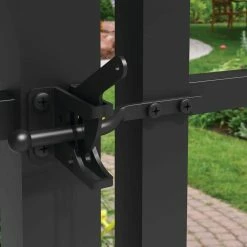Barrette Outdoor Living 4.562 in. x 2.312 in. Black Steel Gravity Latch 11 Barrette Outdoor Living 4.562 in. x 2.312 in. Black Steel Gravity Latch -GlideRite Sales Store barrette outdoor living fence gate latches slide bolts 73002252 31 1000
