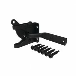 Barrette Outdoor Living 4.562 in. x 2.312 in. Black Steel Gravity Latch 10 Barrette Outdoor Living 4.562 in. x 2.312 in. Black Steel Gravity Latch -GlideRite Sales Store barrette outdoor living fence gate latches slide bolts 73002252 4f 1000