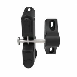 Barrette Outdoor Living 3.312 in. x 5.187 in. Black 1-Sided Gravity Latch