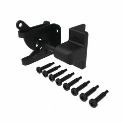 Barrette Outdoor Living 3.562 in. x 2.25 in. Gravity Latch Black for 1 in. Gate Uprights -GlideRite Sales Store barrette outdoor living fence gate latches slide bolts 73024440 4f 1000