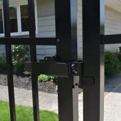 Barrette Outdoor Living 7.5 in. x 4.687 in. Steel Black Standard Y Latch 9 Barrette Outdoor Living 7.5 in. x 4.687 in. Steel Black Standard Y Latch -GlideRite Sales Store barrette outdoor living fence gate latches slide bolts 73024448 31 1000