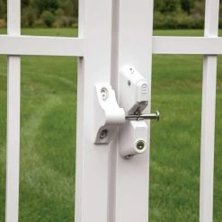 Barrette Outdoor Living 3.312 in. x 5.187 in. Nylon/Stainless Steel White Locking Gravity Latch with 1-Sided Key Entry 9 Barrette Outdoor Living 3.312 in. x 5.187 in. Nylon/Stainless Steel White Locking Gravity Latch with 1-Sided Key Entry -GlideRite Sales Store barrette outdoor living fence gate latches slide bolts 73025497 31 1000