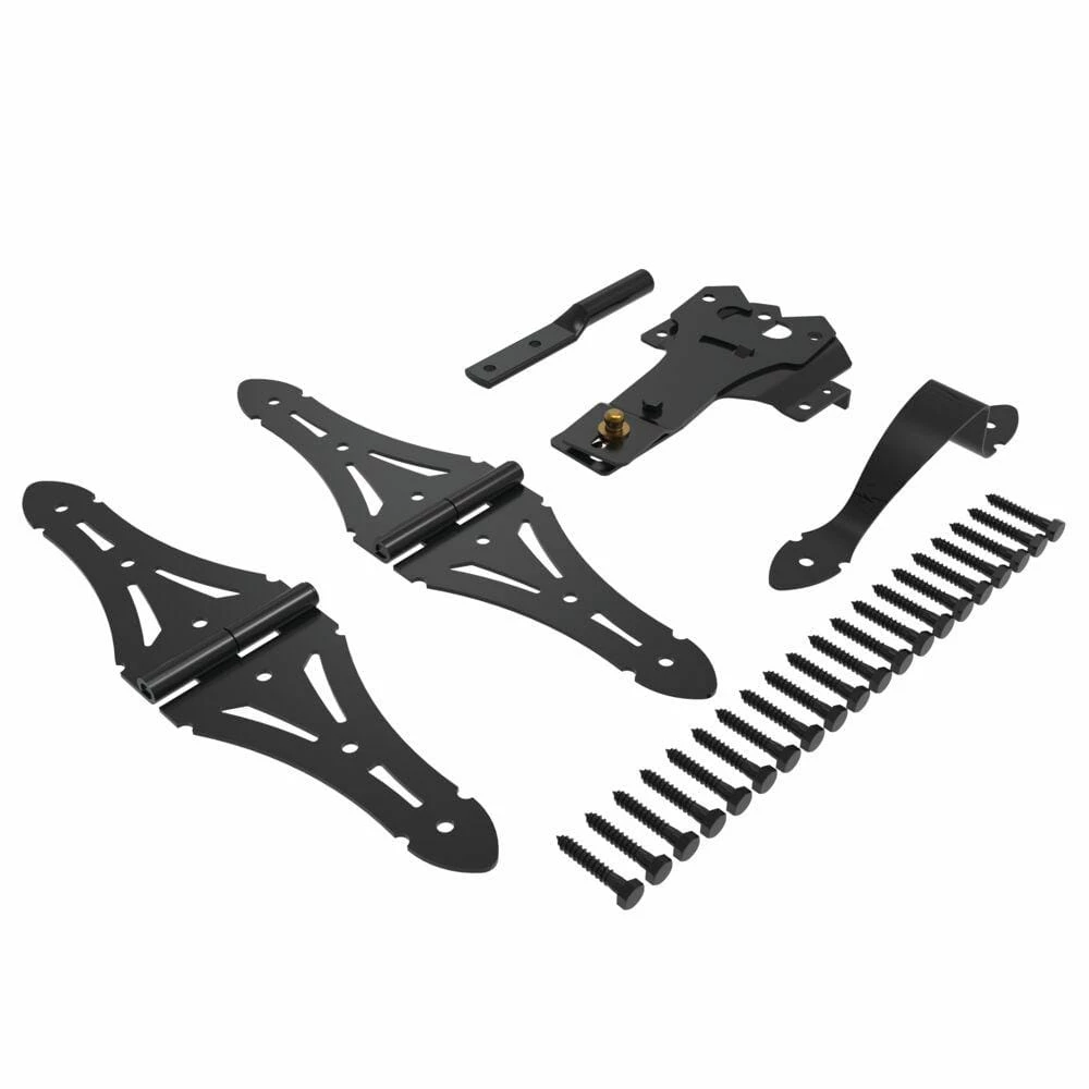 Barrette Outdoor Living Heavy-Duty Wood Gate Kit - Black 5 Barrette Outdoor Living Heavy-Duty Wood Gate Kit - Black - Image 3