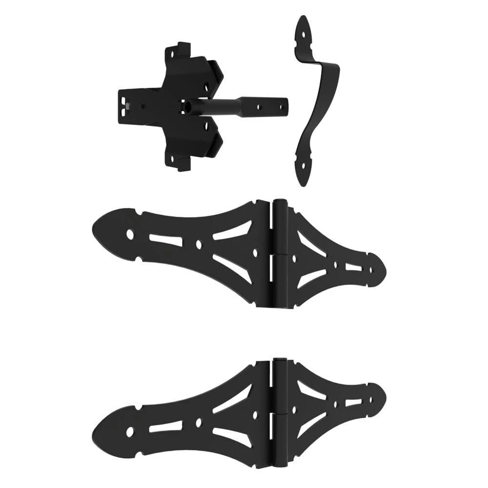 Barrette Outdoor Living Heavy-Duty Wood Gate Kit - Black 4 Barrette Outdoor Living Heavy-Duty Wood Gate Kit - Black - Image 2