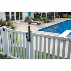 Barrette Outdoor Living 4 in. x 21.375 in. Nylon/Stainless Steel Black Locking Pool Safety Latch 8 Barrette Outdoor Living 4 in. x 21.375 in. Nylon/Stainless Steel Black Locking Pool Safety Latch -GlideRite Sales Store barrette outdoor living fence gate latches slide bolts 73050191 4f 1000