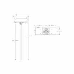 Architectural Mailboxes MB1 Black, Medium, Steel, Post Mount Mailbox and 2 in. In-Ground Post Kit -GlideRite Sales Store blacks architectural mailboxes mailboxes with post 7680b 10 d4 1000