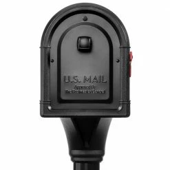 Architectural Mailboxes Roxbury Black, Large Steel Post Mount Mailbox and Premium Steel Post Combo -GlideRite Sales Store blacks architectural mailboxes mailboxes with post 7980b 10 a0 1000