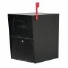 Architectural Mailboxes Oasis Black, Extra Large, Steel, Locking, Post Mount or Column Mount Mailbox with Outgoing Mail Indicator 1 Architectural Mailboxes Oasis Black, Extra Large, Steel, Locking, Post Mount or Column Mount Mailbox with Outgoing Mail Indicator -GlideRite Sales Store blacks architectural mailboxes post mount mailboxes 5100b 64 1000