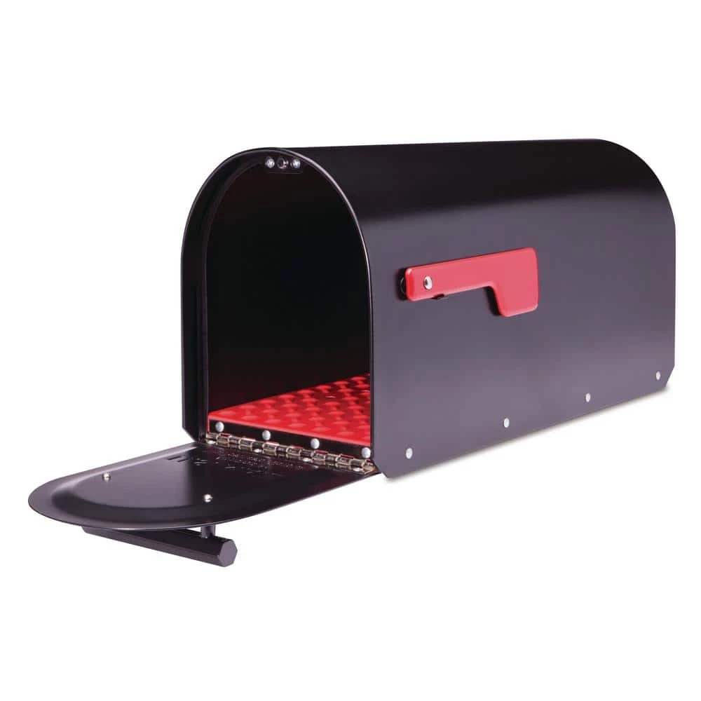 Architectural Mailboxes Sequoia Black, Large, Steel, Heavy Duty Post Mount Mailbox 8 Architectural Mailboxes Sequoia Black, Large, Steel, Heavy Duty Post Mount Mailbox - Image 6
