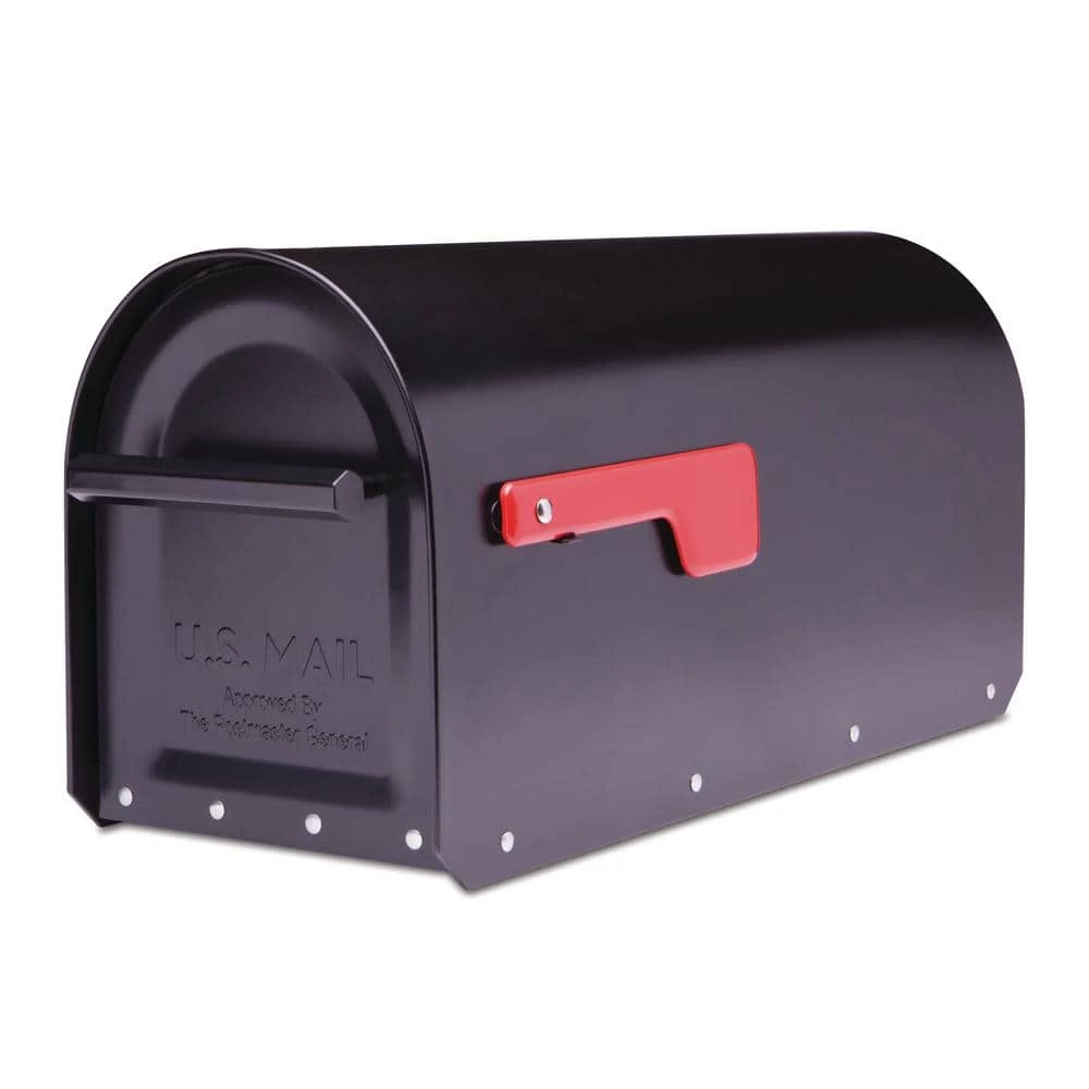 Architectural Mailboxes Sequoia Black, Large, Steel, Heavy Duty Post Mount Mailbox 3 Architectural Mailboxes Sequoia Black, Large, Steel, Heavy Duty Post Mount Mailbox